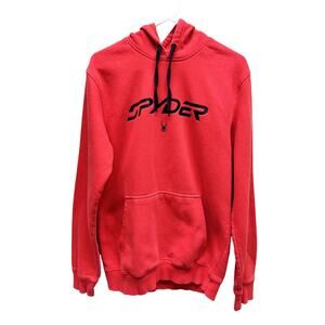 Mens Spyder Red Hoodie Sweatshirt Size L